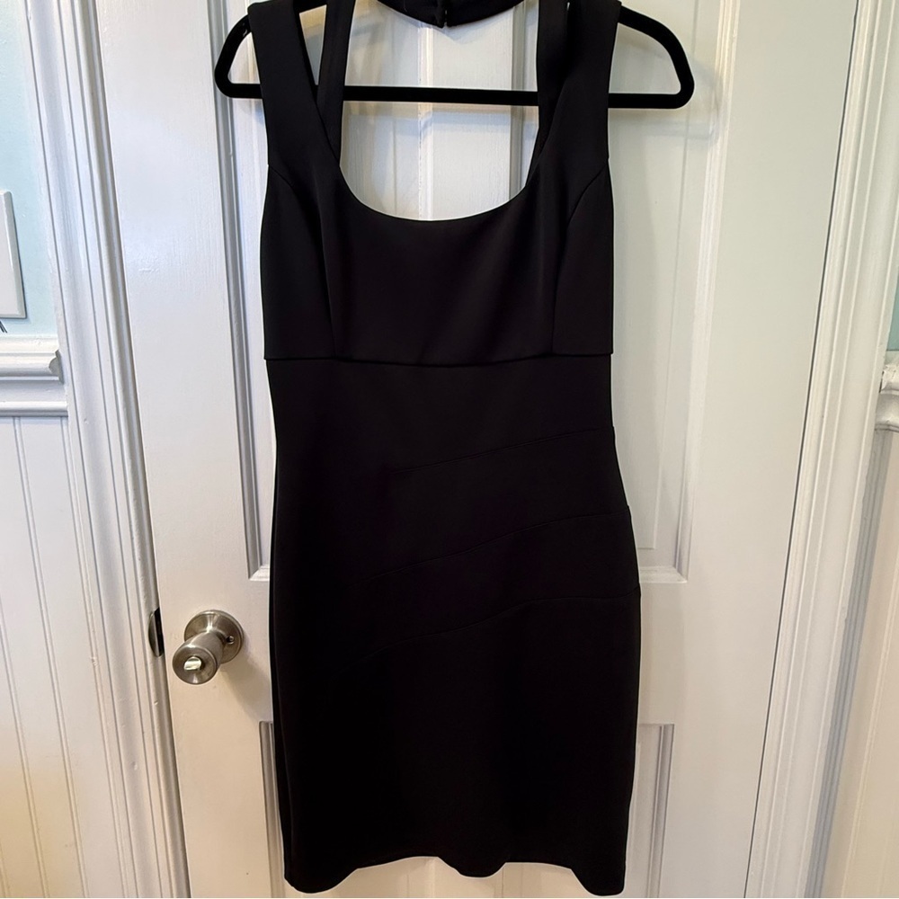 Guess Elegant Black Dress With Halter Strap Size 10